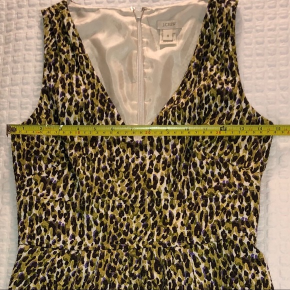 JCrew V-neck Dress - Watercolor Print - Picture 7 of 10